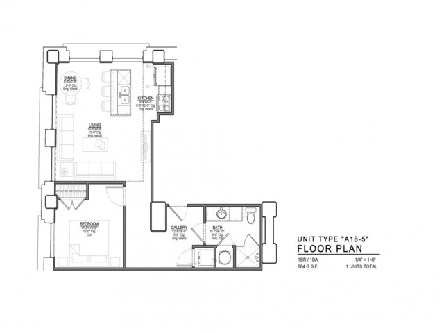 A18 5 1 Bed Apartment Power Light Apartments