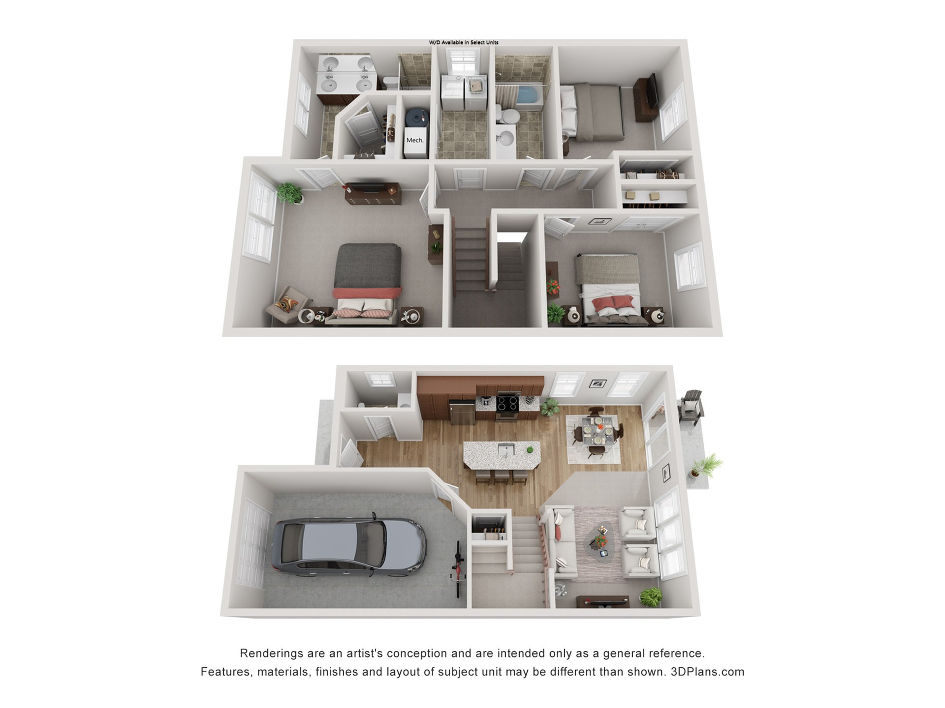 2 3 Bed Apartments Check Availability Chapel Ridge Townhomes