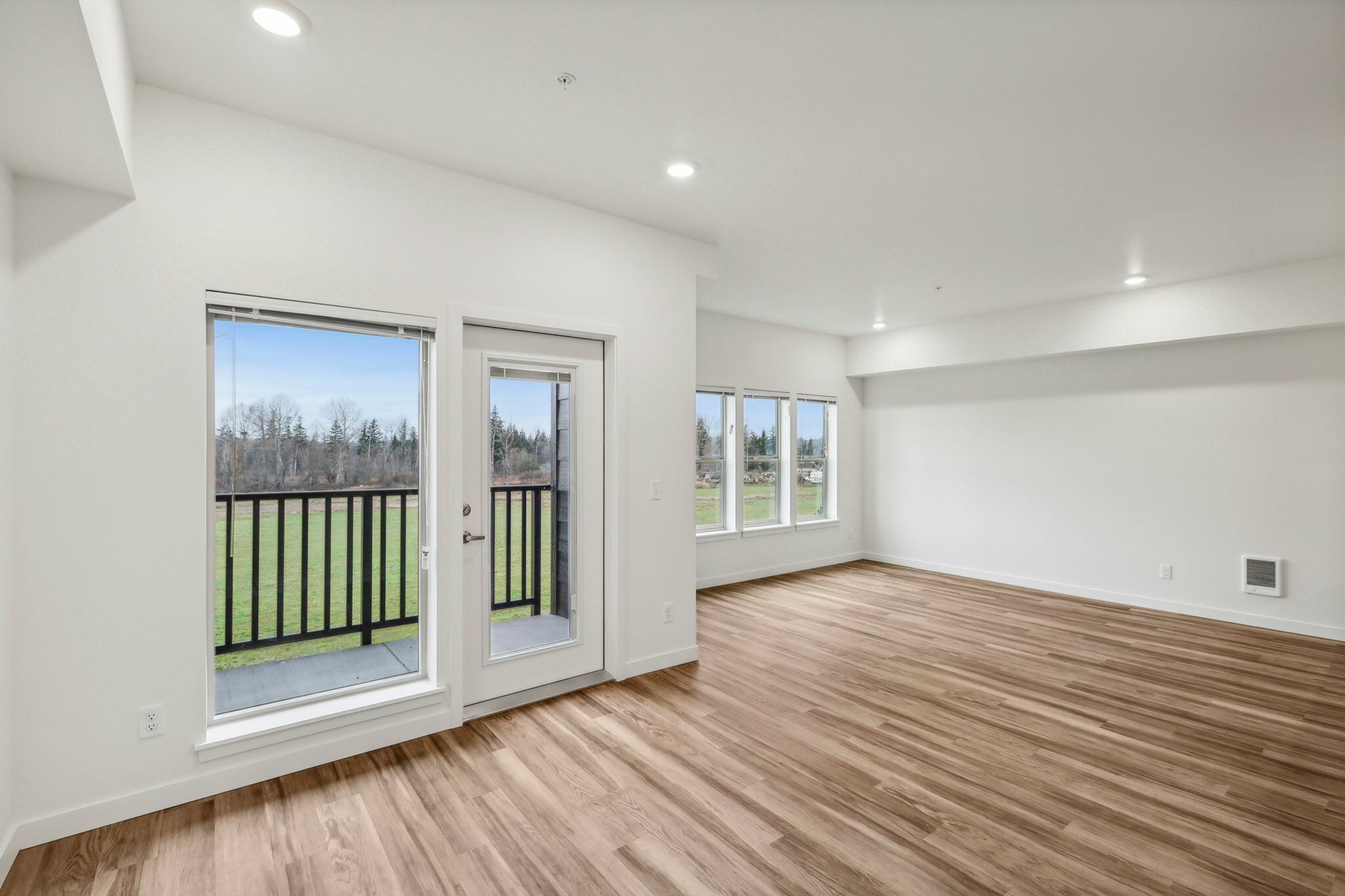Large windows allow tons of light