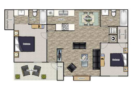2 bedroom