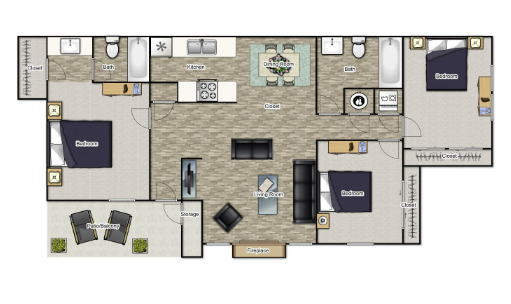 3 bedroom