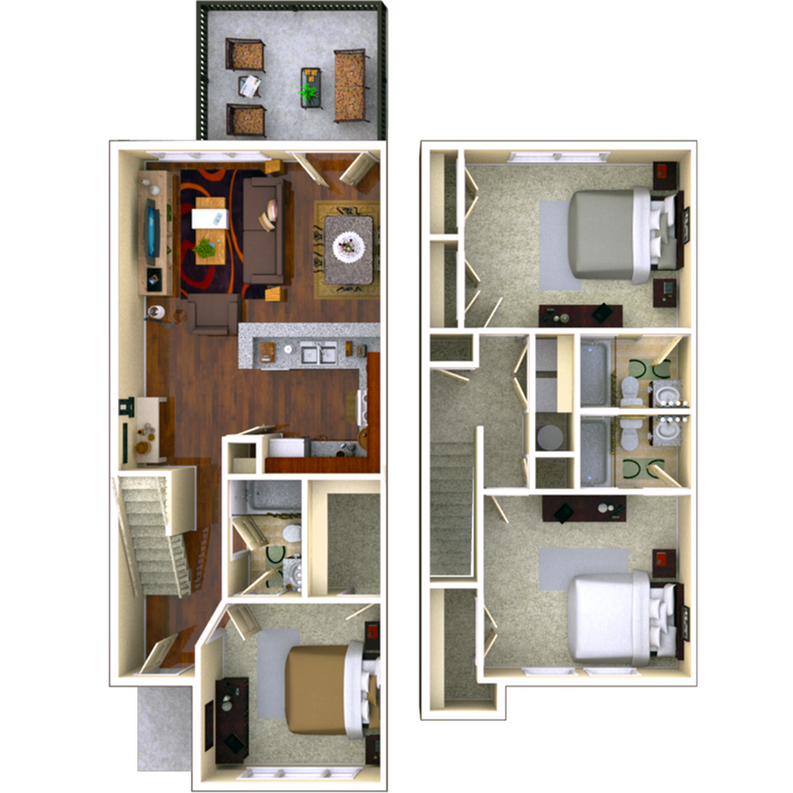 Birchmore 3x3 3 Bed Apartment College Town Oxford