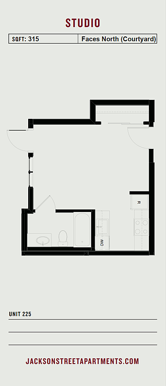Jackson Street - Apt 225 - Floorplan