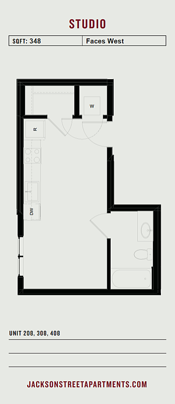 Jackson Street - Apts 208.308.408 - Floorplan