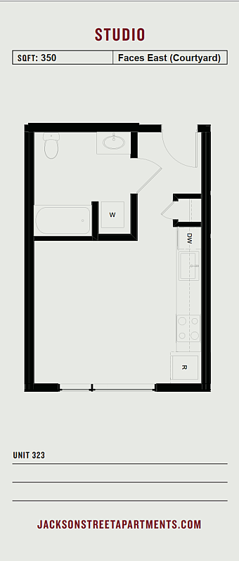 Jackson Street - Apt 323 ADA - Floorplan