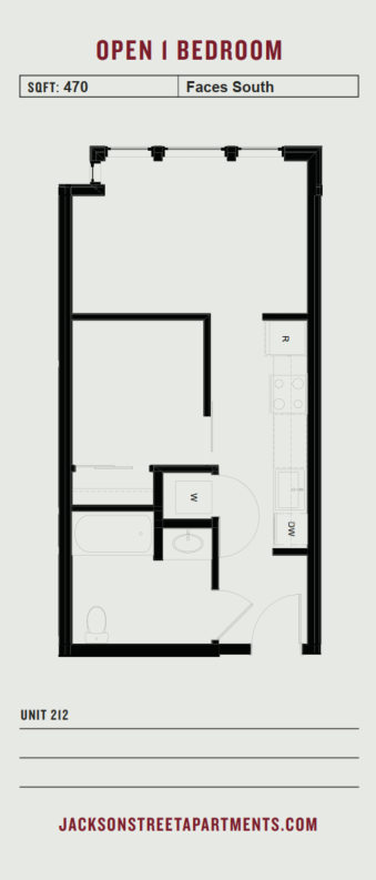 Jackson Street - B.2 Apt 212 ADA - Floorplan