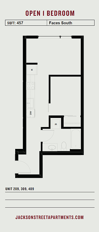 Jackson Street - B.2 Apt 212 ADA - Floorplan