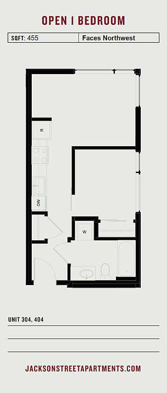 Jackson Street - C.1 Apts 304, 404 - Floorplan