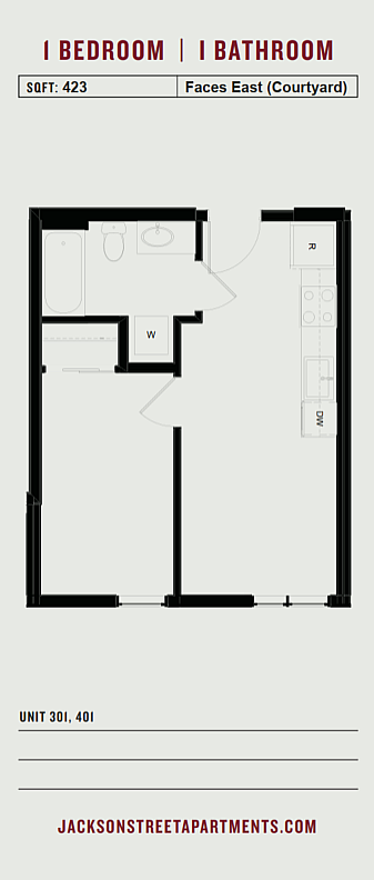 Jackson Street - C.3 Apts 301, 401 - Floorplan