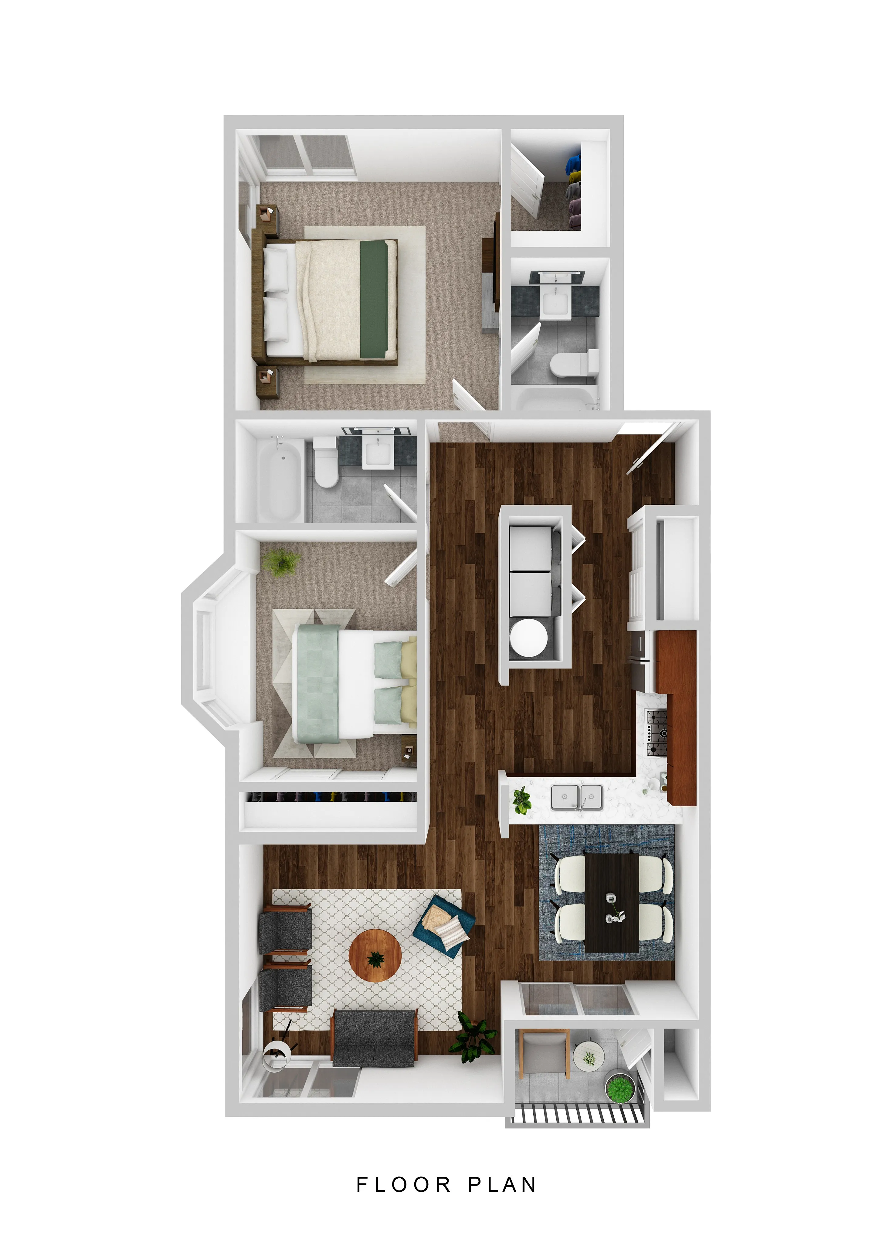The Finch_Two Bedroom Floorplan