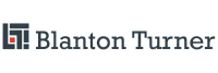 Blanton Turner horizontal logo in text on a transparent background.