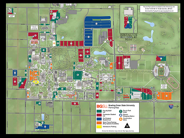 BGSU Campus Parking Map