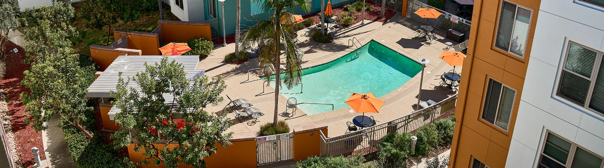 A vibrate Community Pool Area