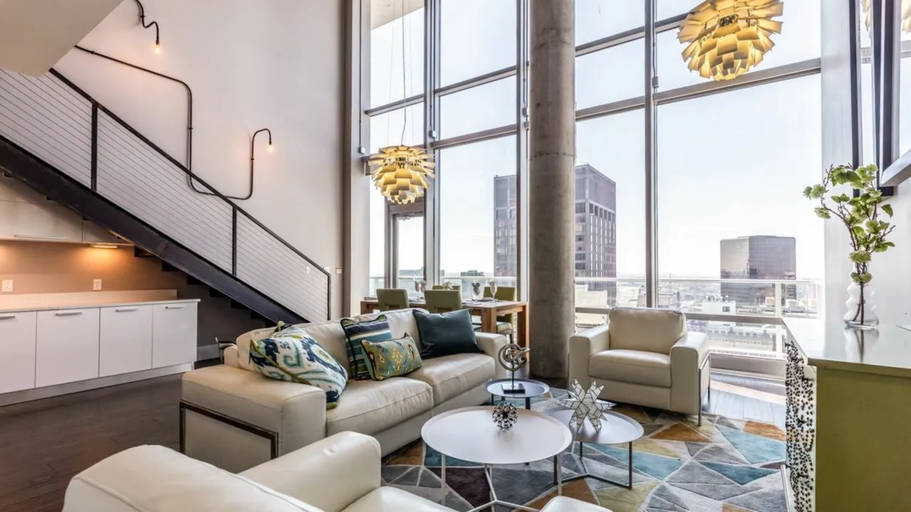 The Tower at OPOP Penthouse Living Room 2402