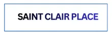 Logo for Saint Clair Place, showcasing modern elegance and stylish branding.