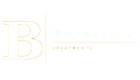 Elegant logo for Bonneville Apartments featuring a stylish 'B' design and sophisticated typography.