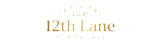 Elegant logo for 12th Lane Townhomes featuring stylish house icons and sophisticated typography.