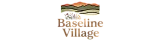 Baseline Village Apartments logo featuring a scenic Colorado landscape with colorful wildflowers, located in Lafayette.