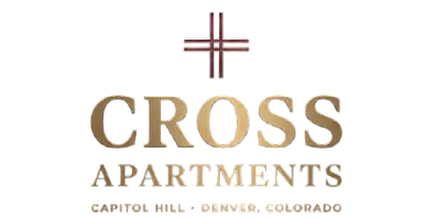 Elegant logo for Cross Apartments in Capitol Hill, Denver, Colorado, USA, showcasing sophistication and style.