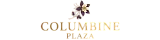 Elegant Columbine Plaza Apartments logo in Colorado featuring a stylized flower emblem.