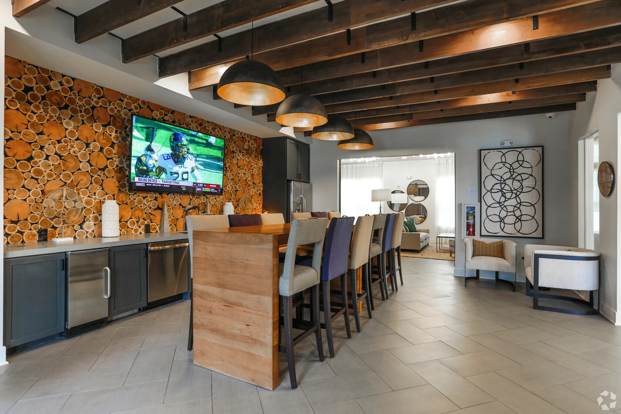 pub room in clubhouse