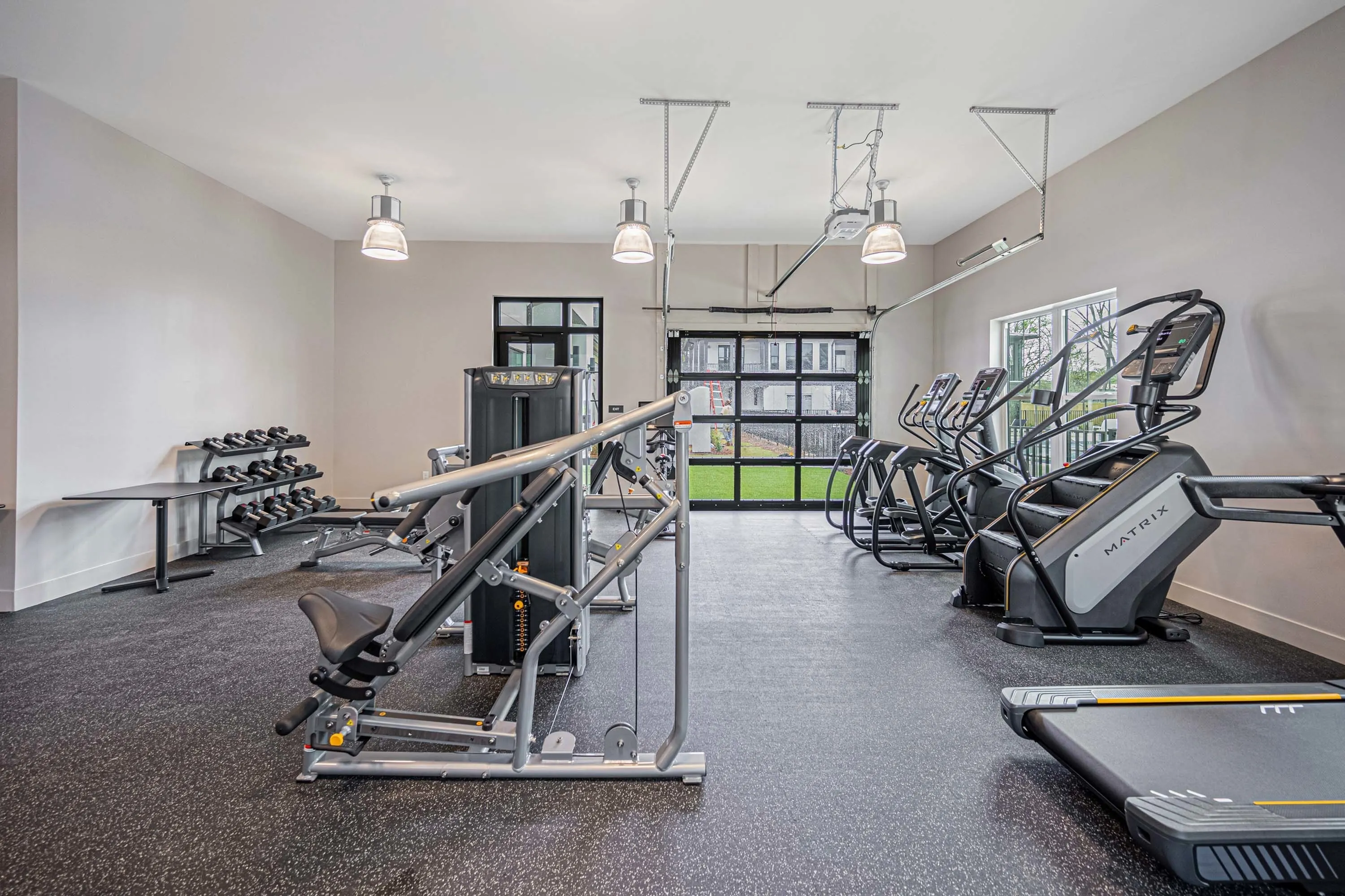 Furnished fitness center