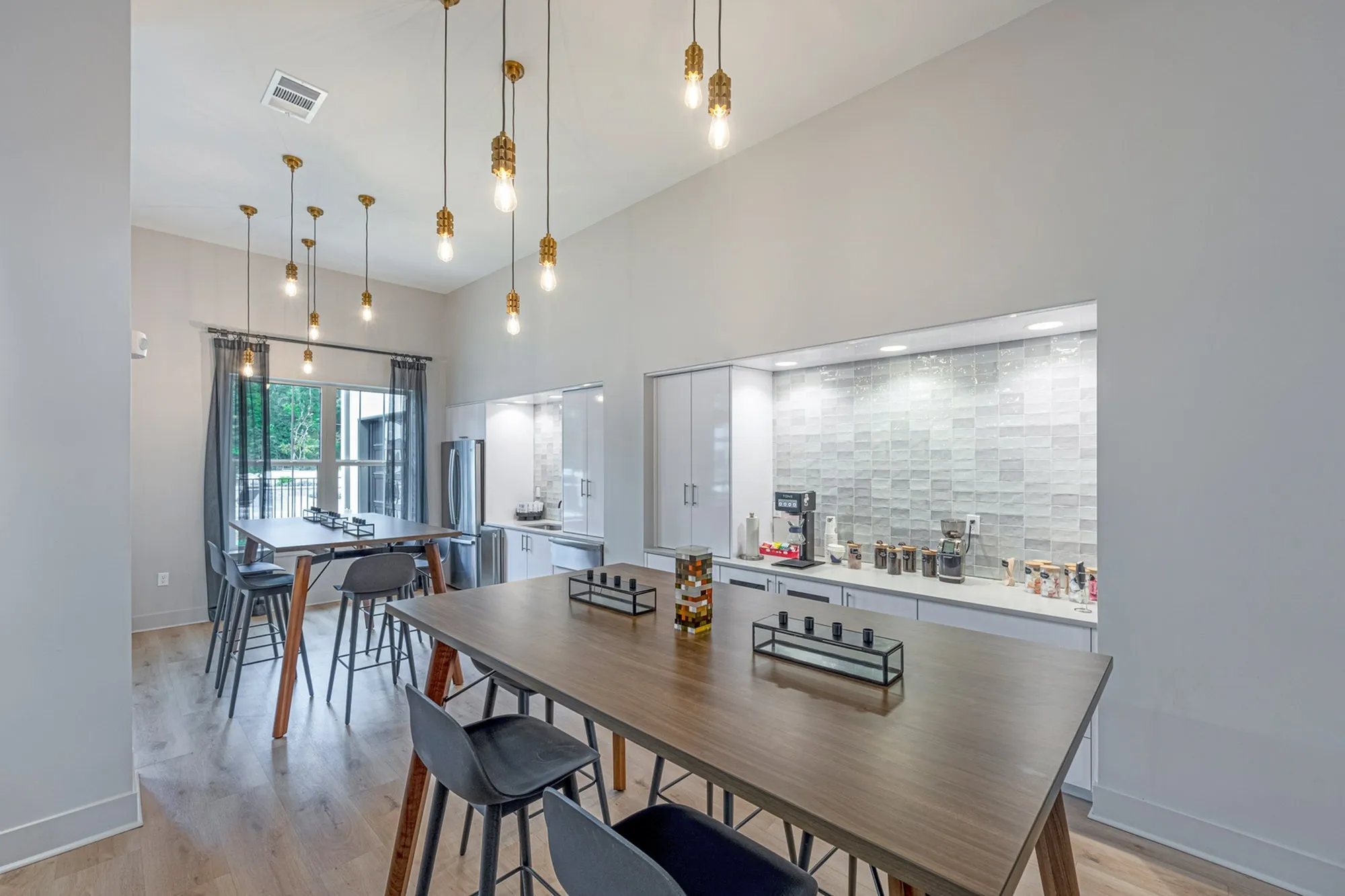 Indoor community dining area