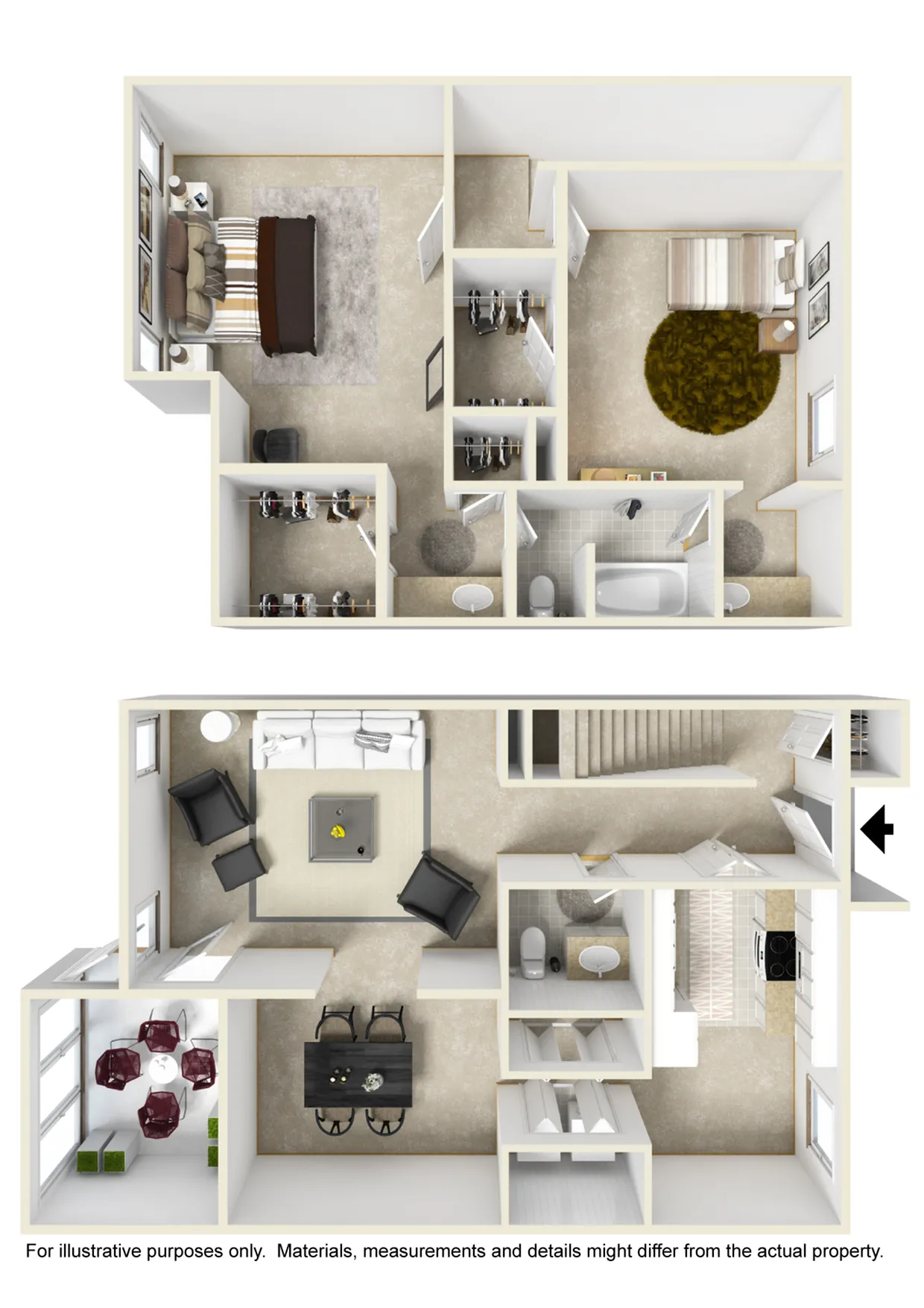 2/1.5 Townhome