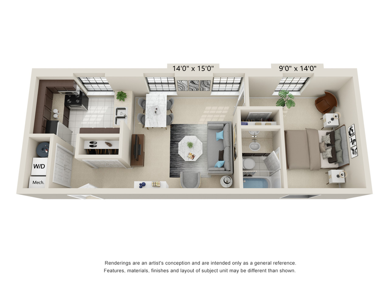 One Bed One Bath