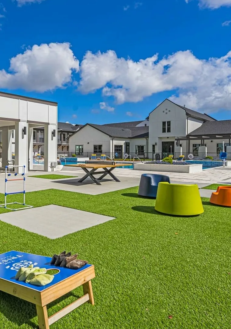lawn with games