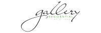 Elegant logo of Gallery Residential highlighting the art of living.