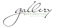Elegant logo of Gallery Residential showcasing artistic typography.
