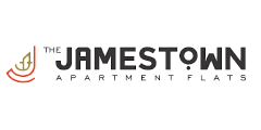 Logo of The Jamestown Apartment Flats with modern design elements.