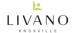 Elegant logo of Livano Knoxville with a modern green accent design.