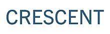 Crescent logo in elegant blue font on a clean white background.