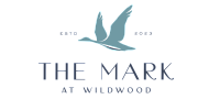 Elegant logo for The Mark at Wildwood featuring a flying bird, established in 2023.
