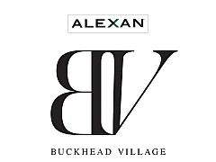 Elegant logo for Alexan Buckhead Village, featuring bold typography for a modern residential experience.