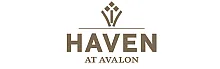 Elegant logo of Haven at Avalon featuring a modern emblem and sophisticated typography.
