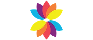 Colorful flower logo with vibrant petals and elegant text reading 'Vitality Living Madison - Be You, Be Vibrant, Belong.'