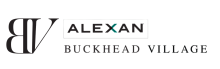 Sophisticated logo for Alexan Buckhead Village, featuring modern typography and stylish design.