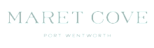 Elegant Maret Cove logo, showcasing luxury living in Port Wentworth.