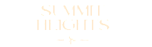 Elegant logo design for Summit Heights, established in 2026 with a sophisticated monogram SH.