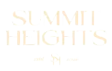 Elegant Summit Heights logo with refined typography, established in 2026.