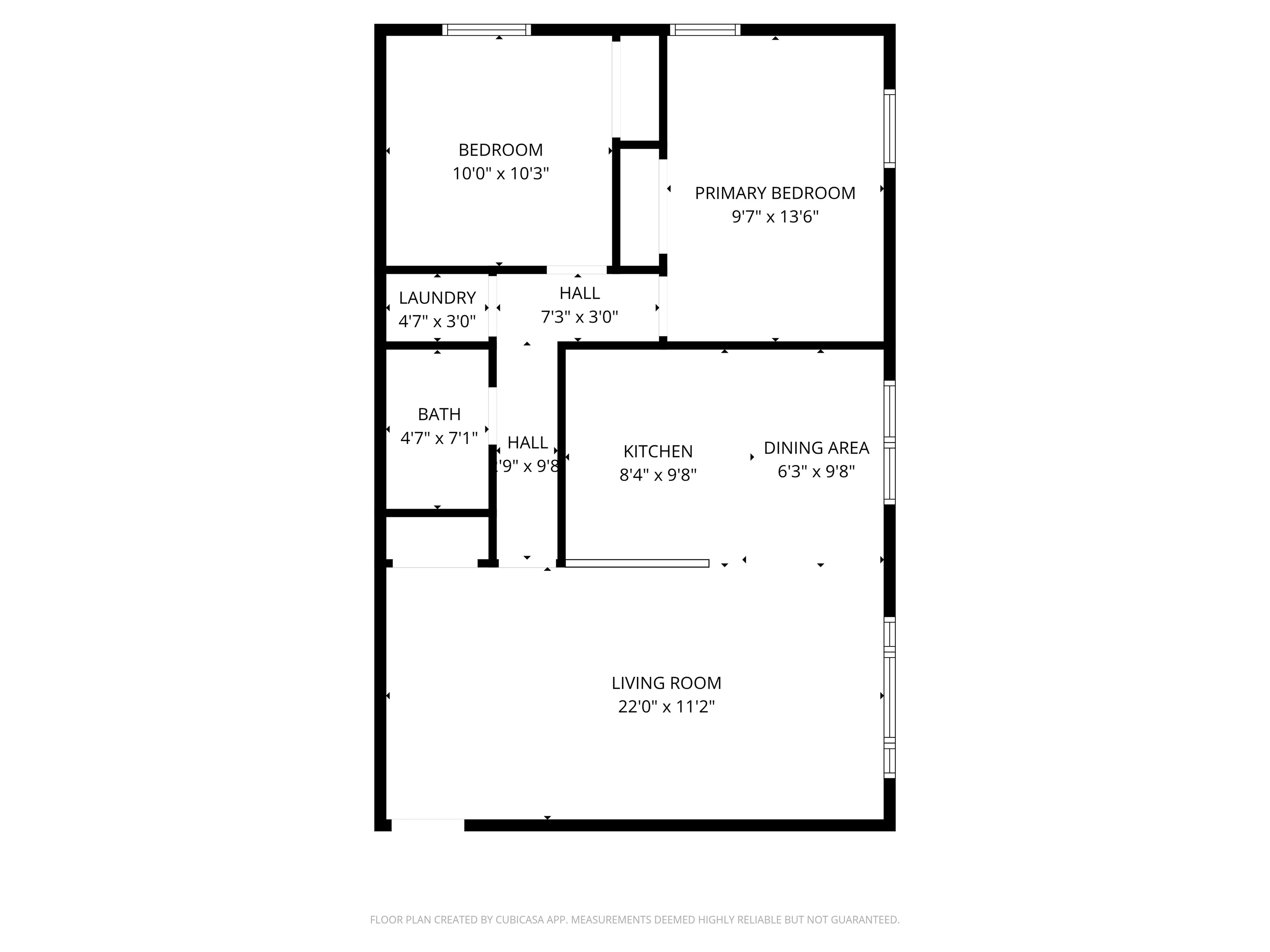 Two Bedroom Floor Plan