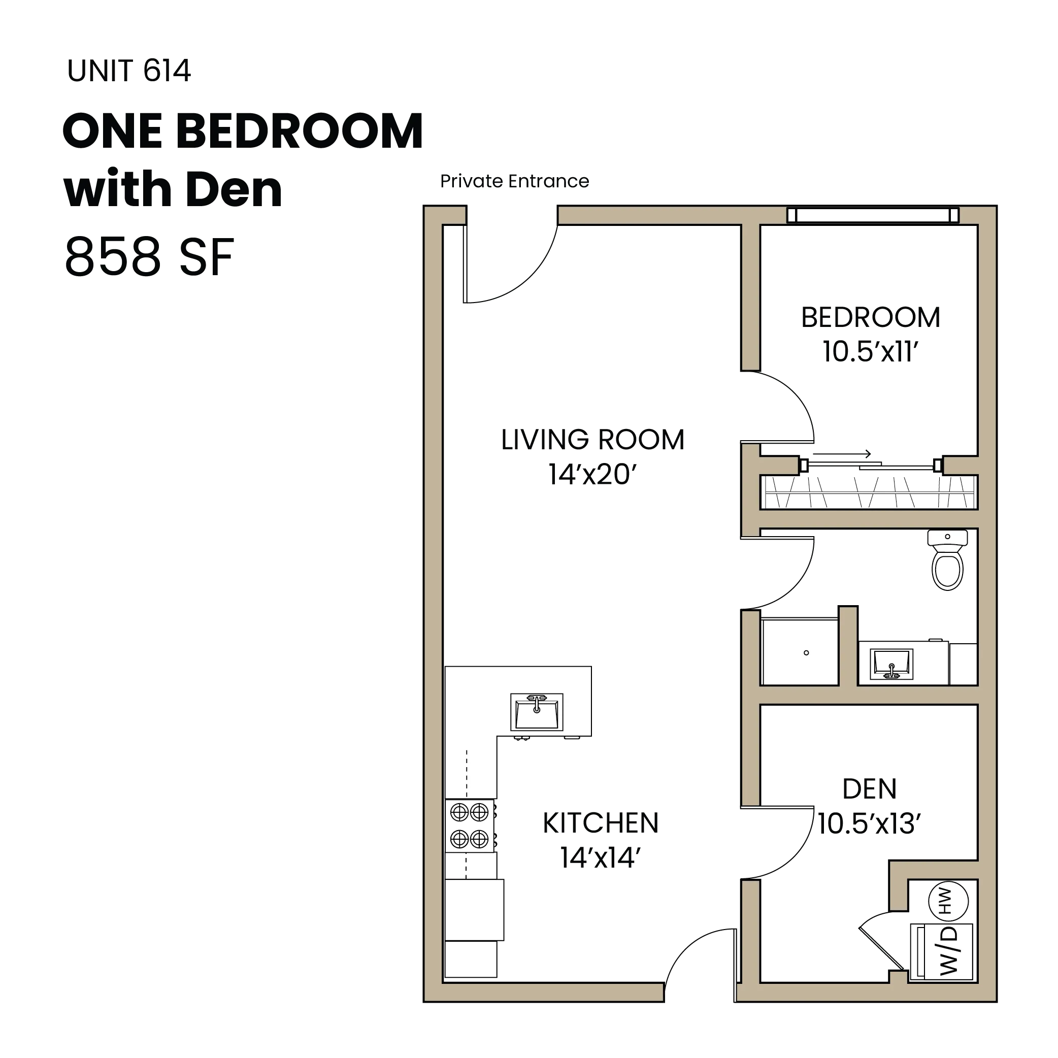 One BedroomDen