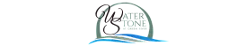 Elegant logo of Waterstone at Green River, featuring artistic waves and sophisticated typography.