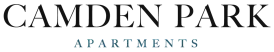 Elegant Camden Park Apartments logo with sophisticated font design.