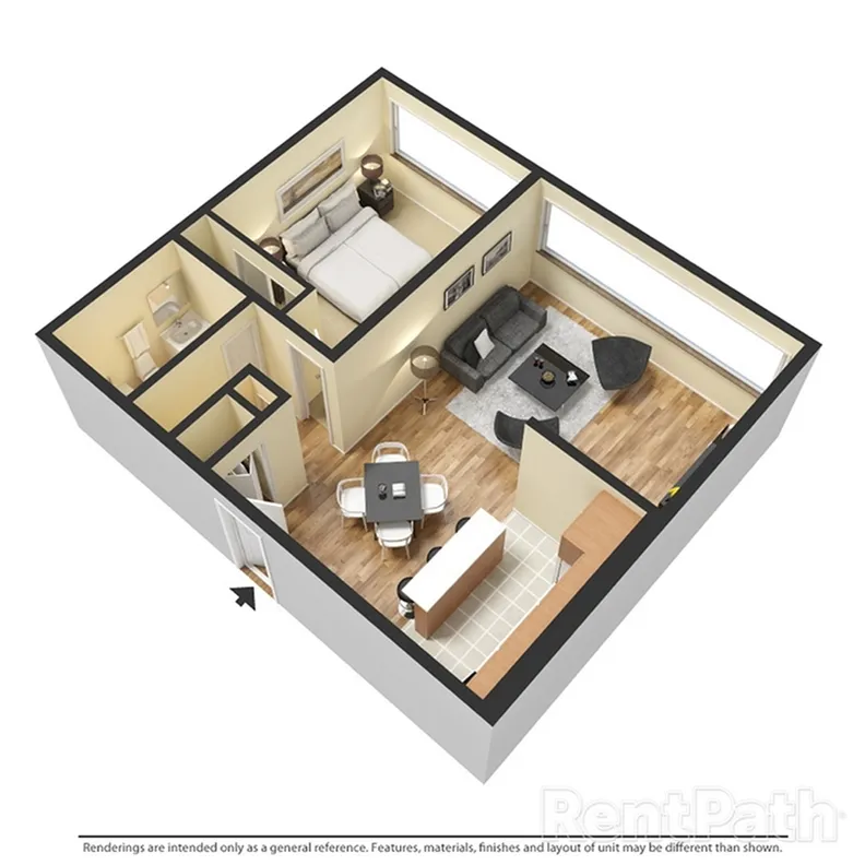 1B Furnished 3D