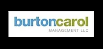 Burton Carol Management LLC logo in blue and green.