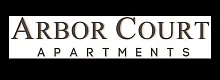 Elegant Arbor Court Apartments logo in a sophisticated serif font, conveying luxury and comfort.